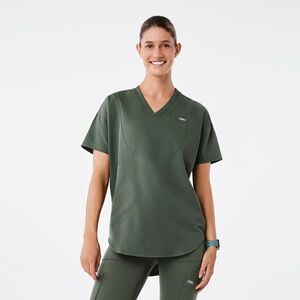 Figs Scrubs New Moss Halle Shortsleeve V-Neck Tunic - Scrub Top
XS